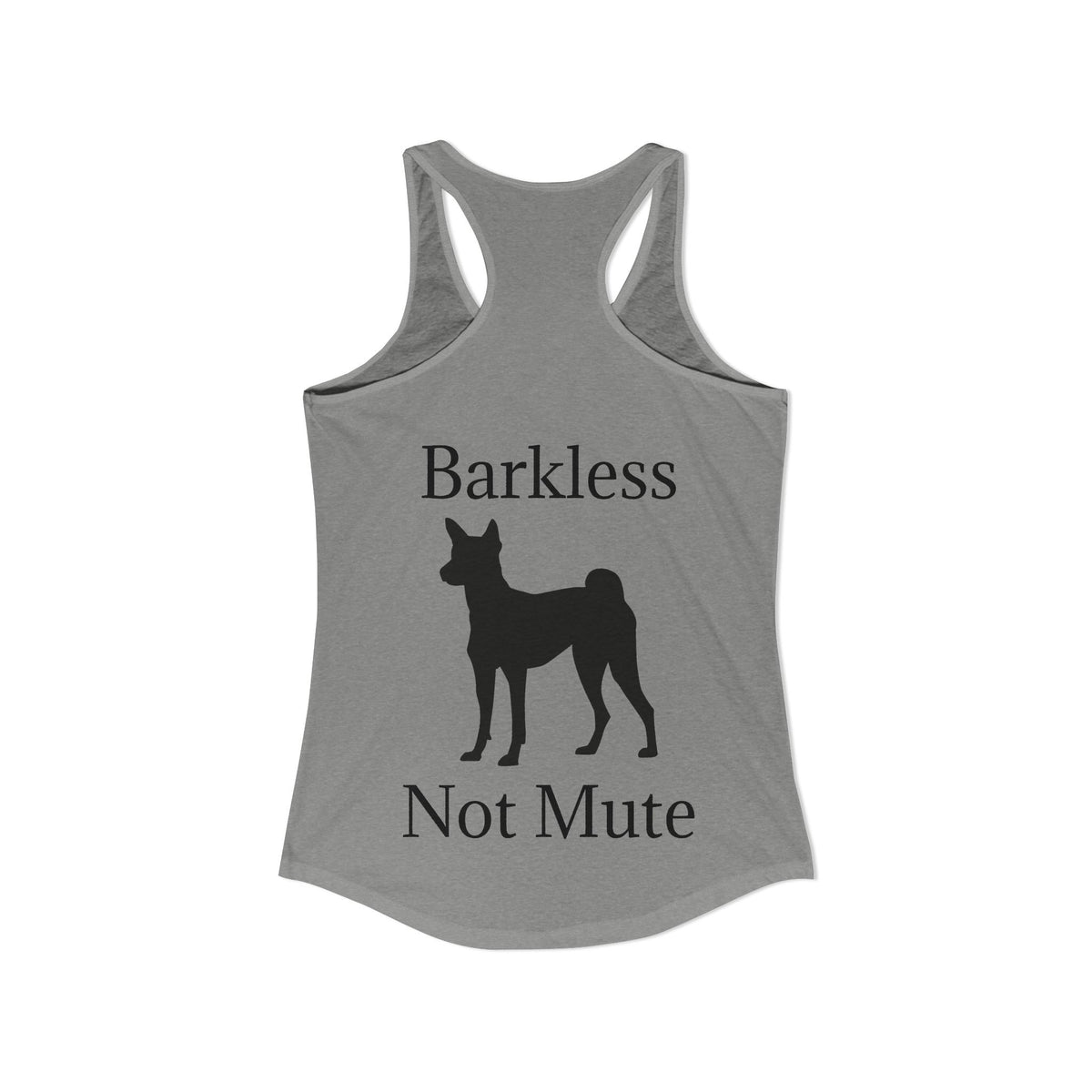Barkless Not Mute Women's Racerback Tank