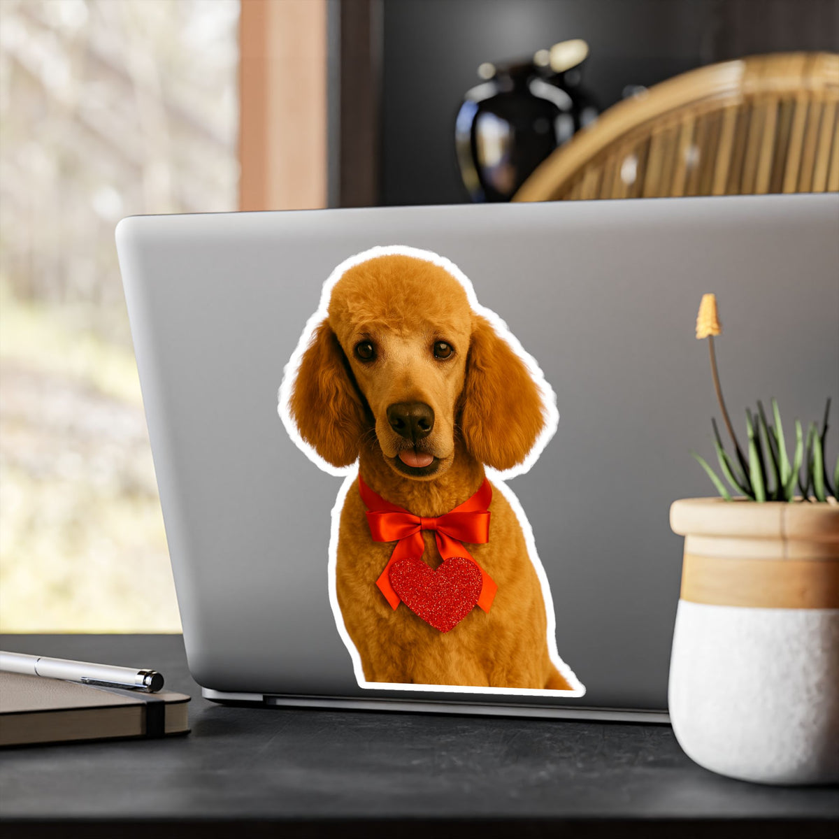Cupid's Companion Poodle Vinyl Decal
