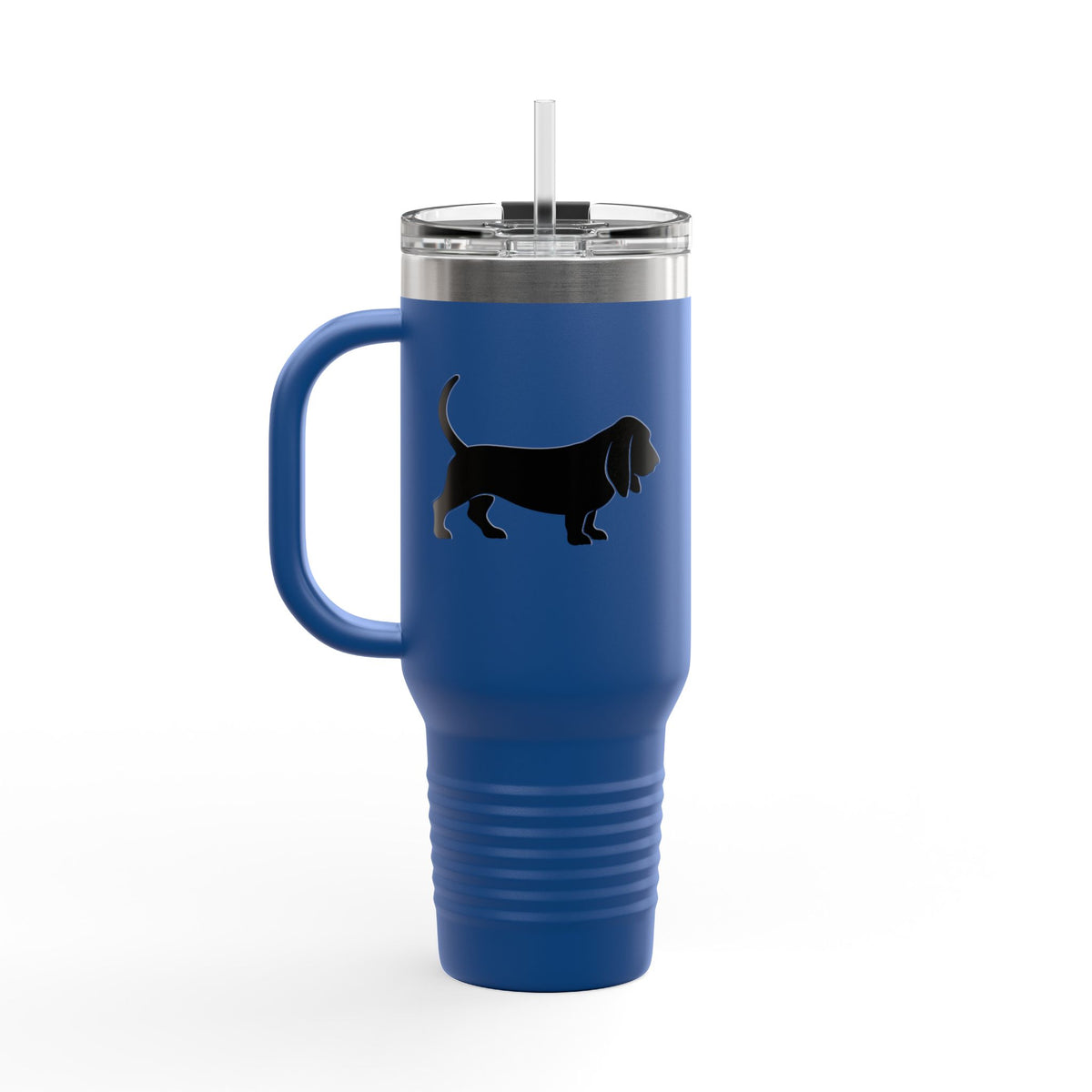 Basset Silhouette Insulated Travel Mug