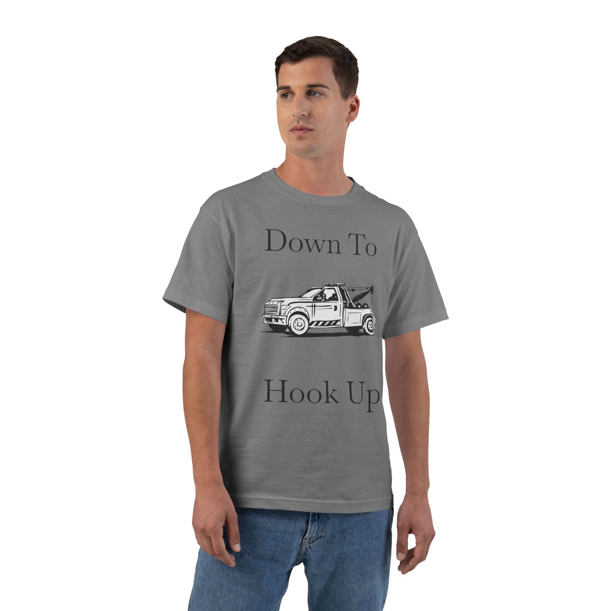 Down To Hook Up Men's Short-Sleeve Crewneck Tee