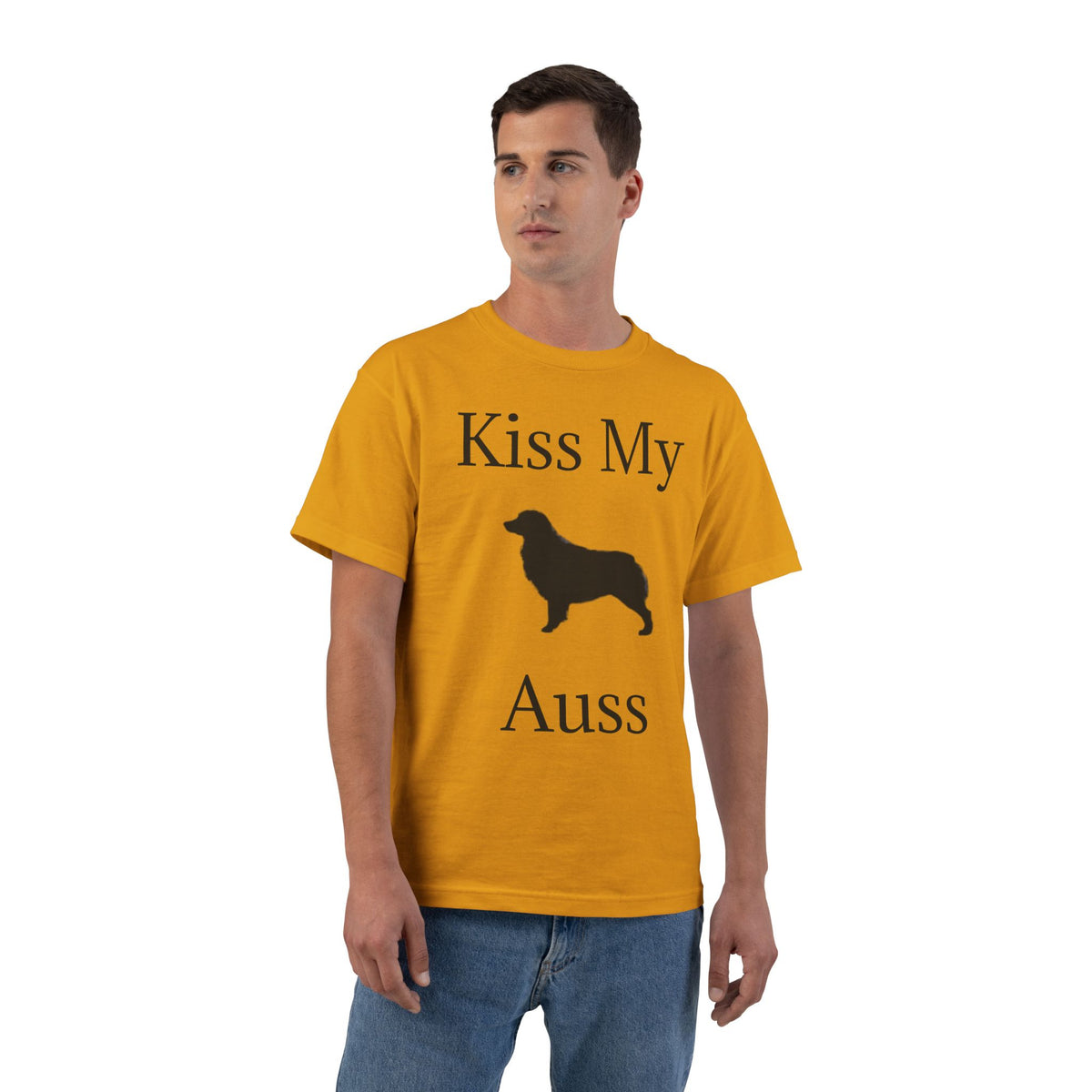 Kiss My Auss Men's Short-Sleeve Crewneck Tee
