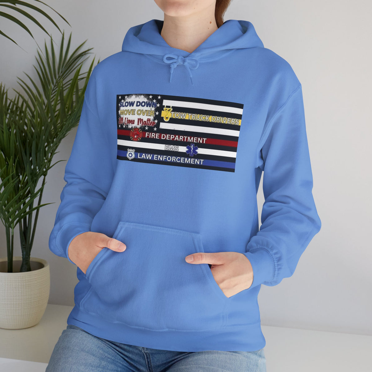 Slow Down Move Over Flag Unisex Hoodie