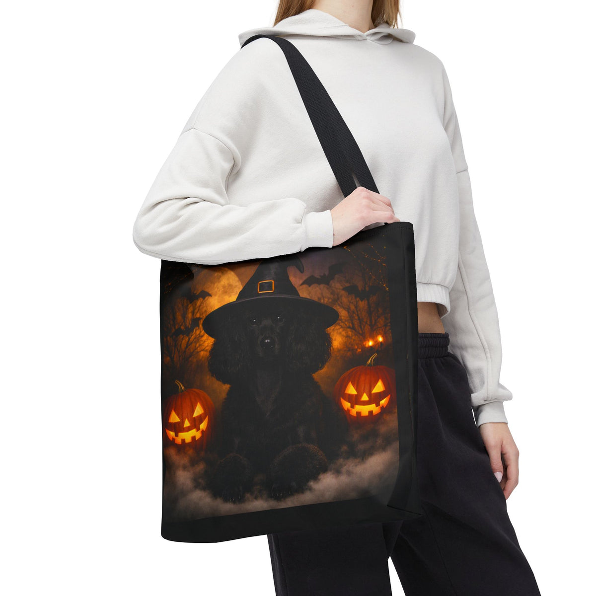 Witch Hat Pack Poodle Tote Bag
