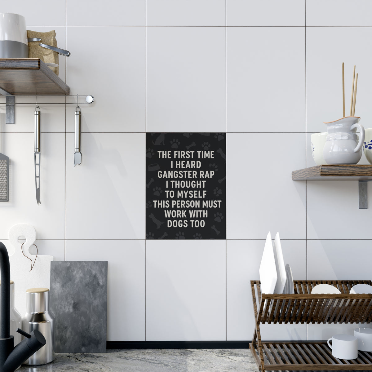 Gangster Rap Ceramic Photo Tile