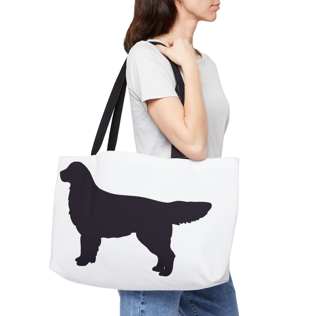 Golden Silhouette Weekender Tote Bag