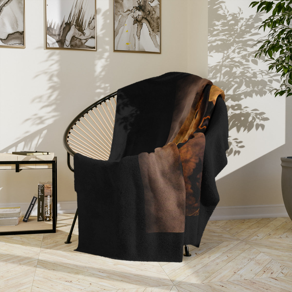 Witch Hat Pack Golden Velveteen Microfiber Blanket