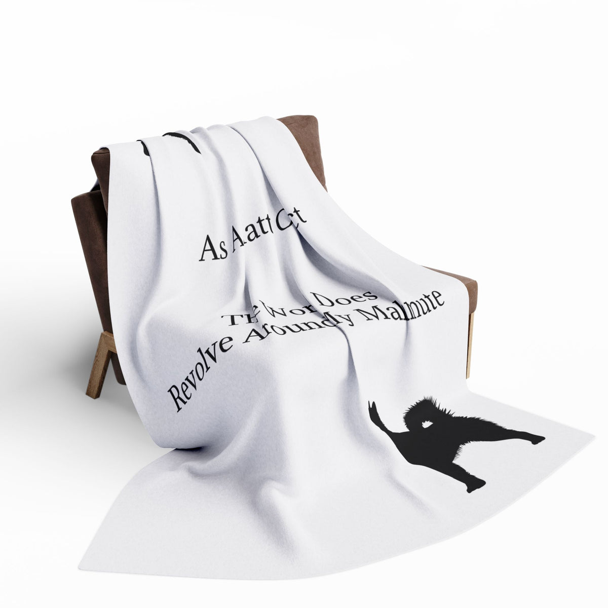 Matter Of Fact Malamute Arctic Fleece Blanket