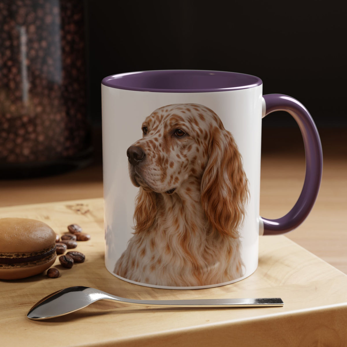 English Setter Head 2-Tone Coffee Mug