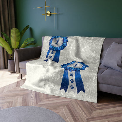Show Ribbon Crushed Velvet Blanket