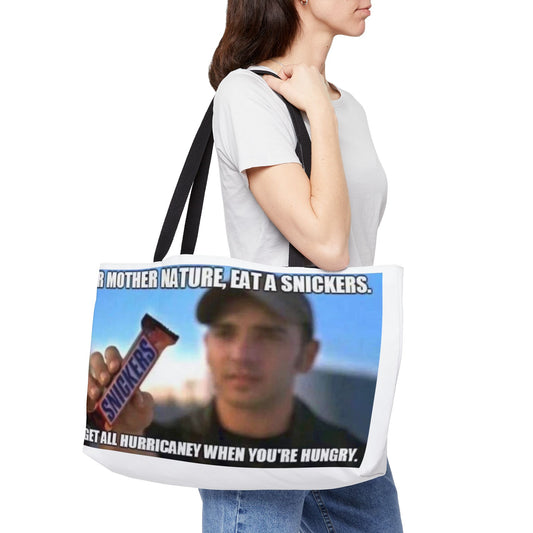 Hurricaney Weekender Tote Bag