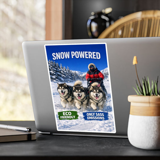 Snow Powered Vinyl Decal