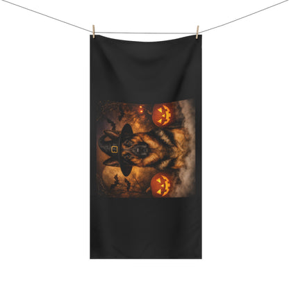 Witch Hat Pack German Shepherd Mink-Cotton  Beach Towel