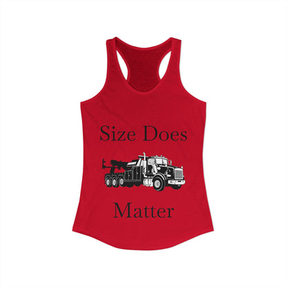 Size Does Matter Women's Racerback Tank