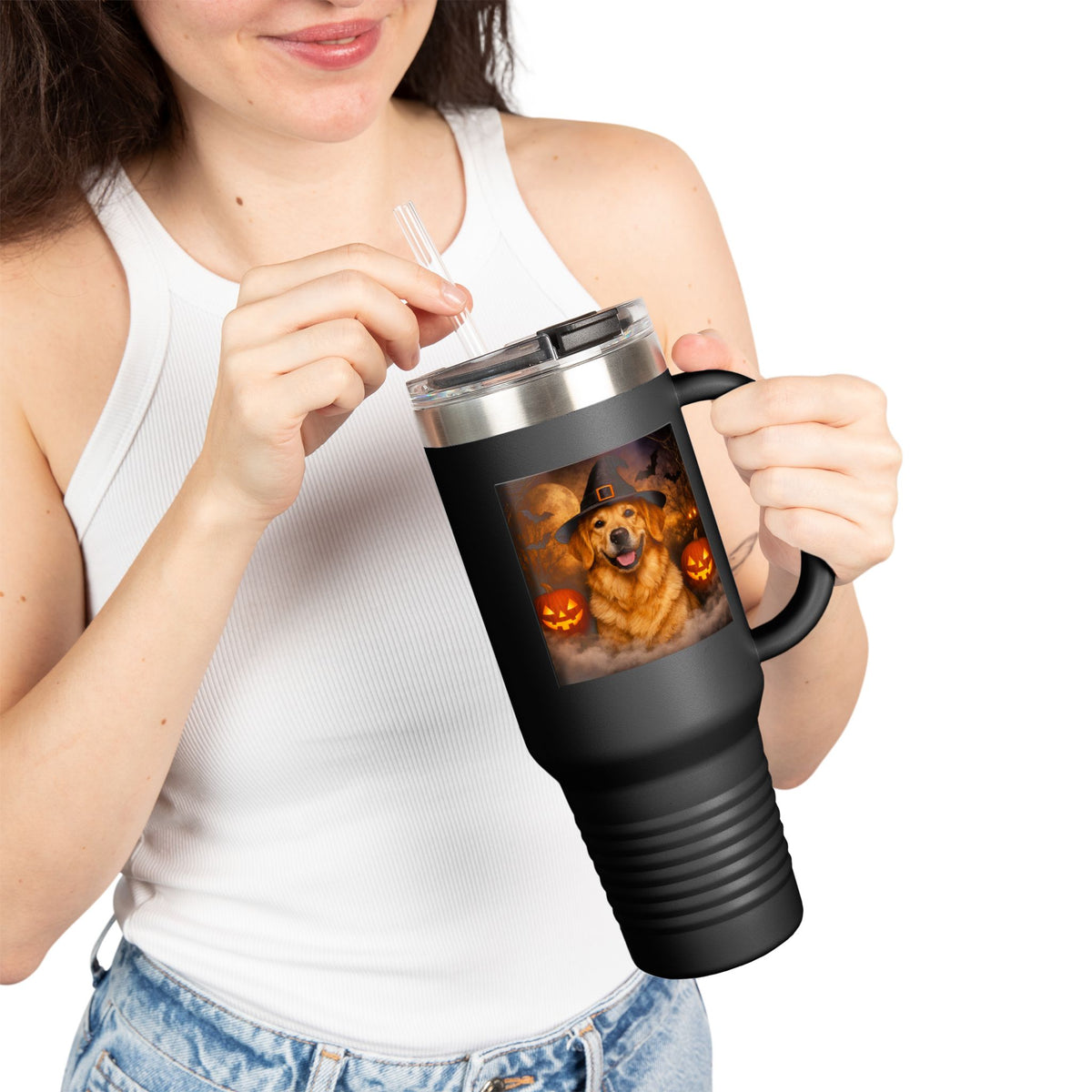 Witch Hat Pack Golden Insulated Travel Mug