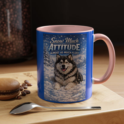 Snow Much Attitude 2-Tone Coffee Mug