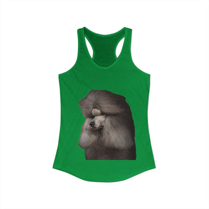 Poodle Head Women's Racerback Tank