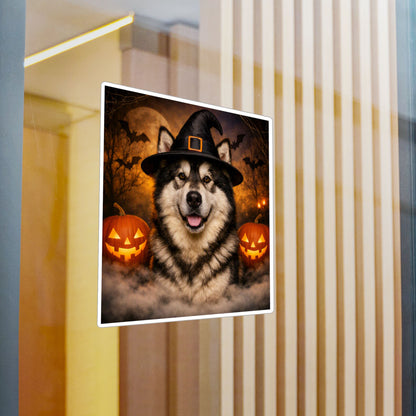 Witch Hat Pack Malamute Vinyl Decal
