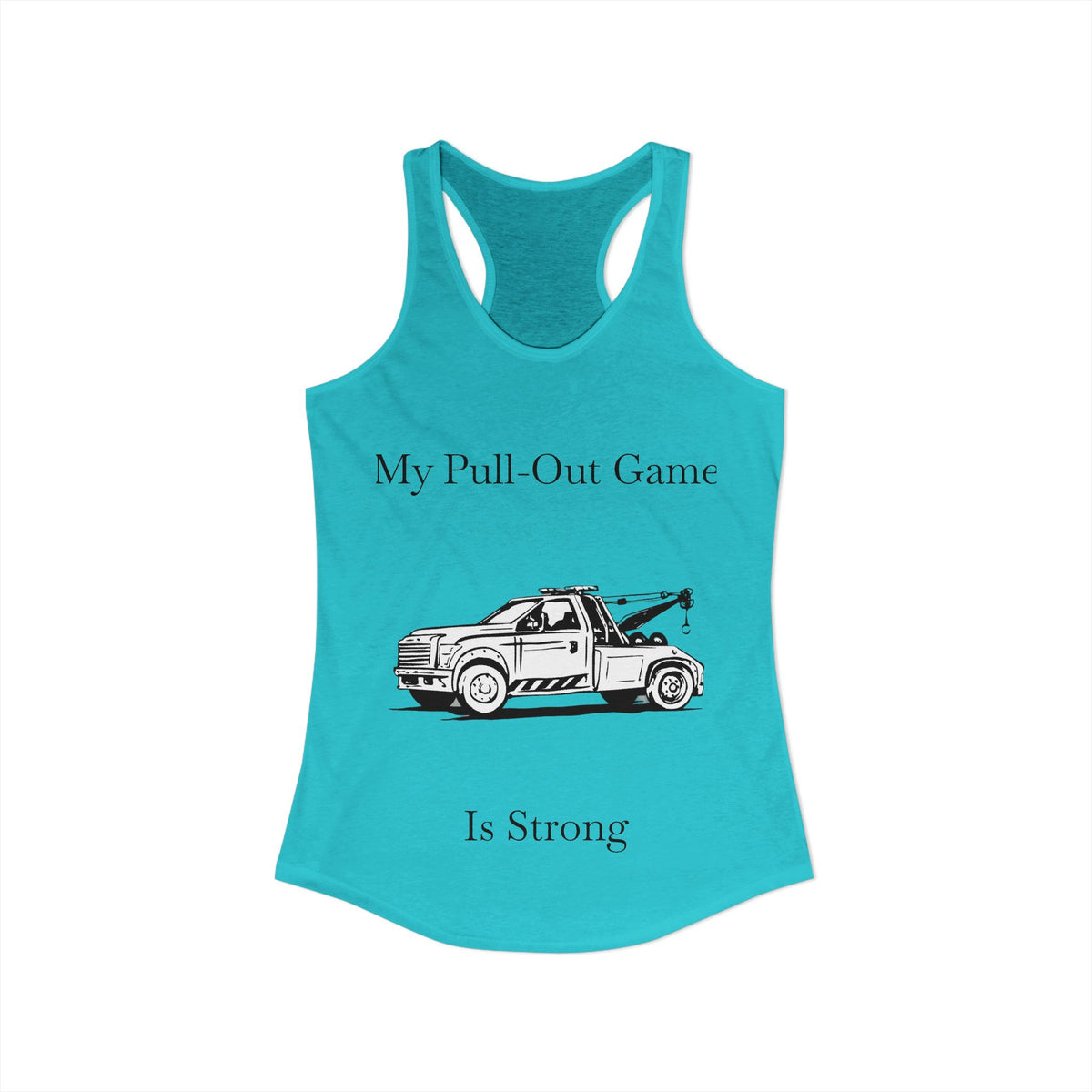 Pull Out Wheel Lift Tow Truck Women's Racerback Tank