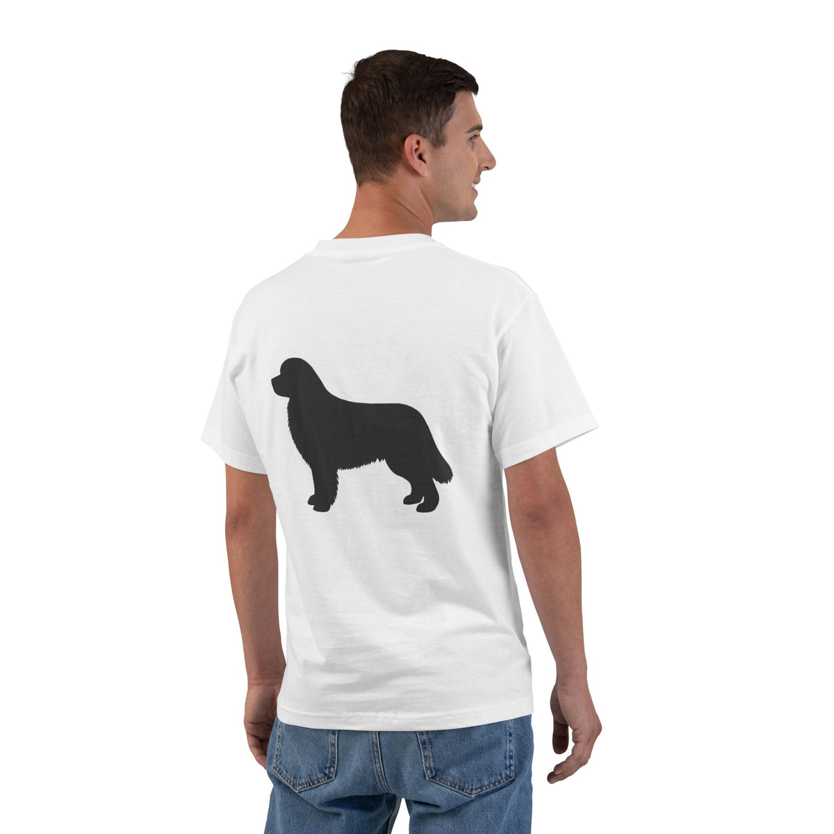 Newfie Silhouette Men's Short-Sleeve Crewneck Tee