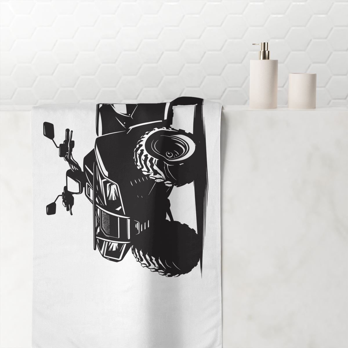 Off The Beaten Path Quad Mink-Cotton  Beach Towel