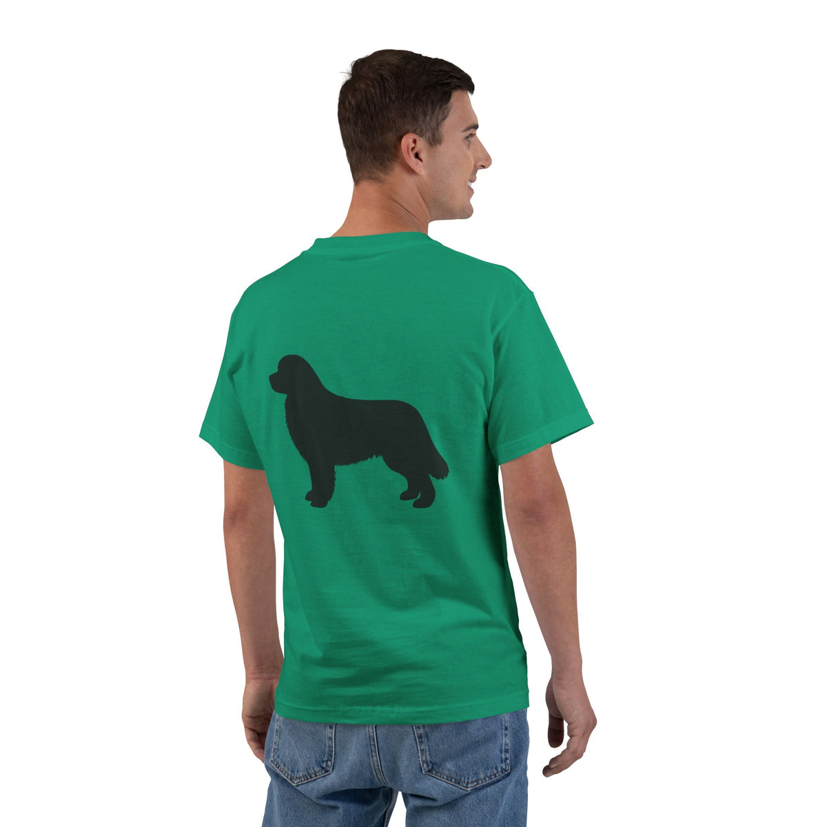 Newfie Silhouette Men's Short-Sleeve Crewneck Tee