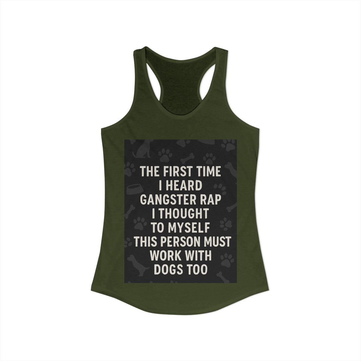Gangster Rap Women's Racerback Tank