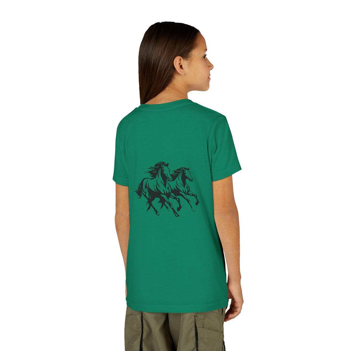 Horsin' Around Youth Unisex Short Sleeve Crewneck Tee
