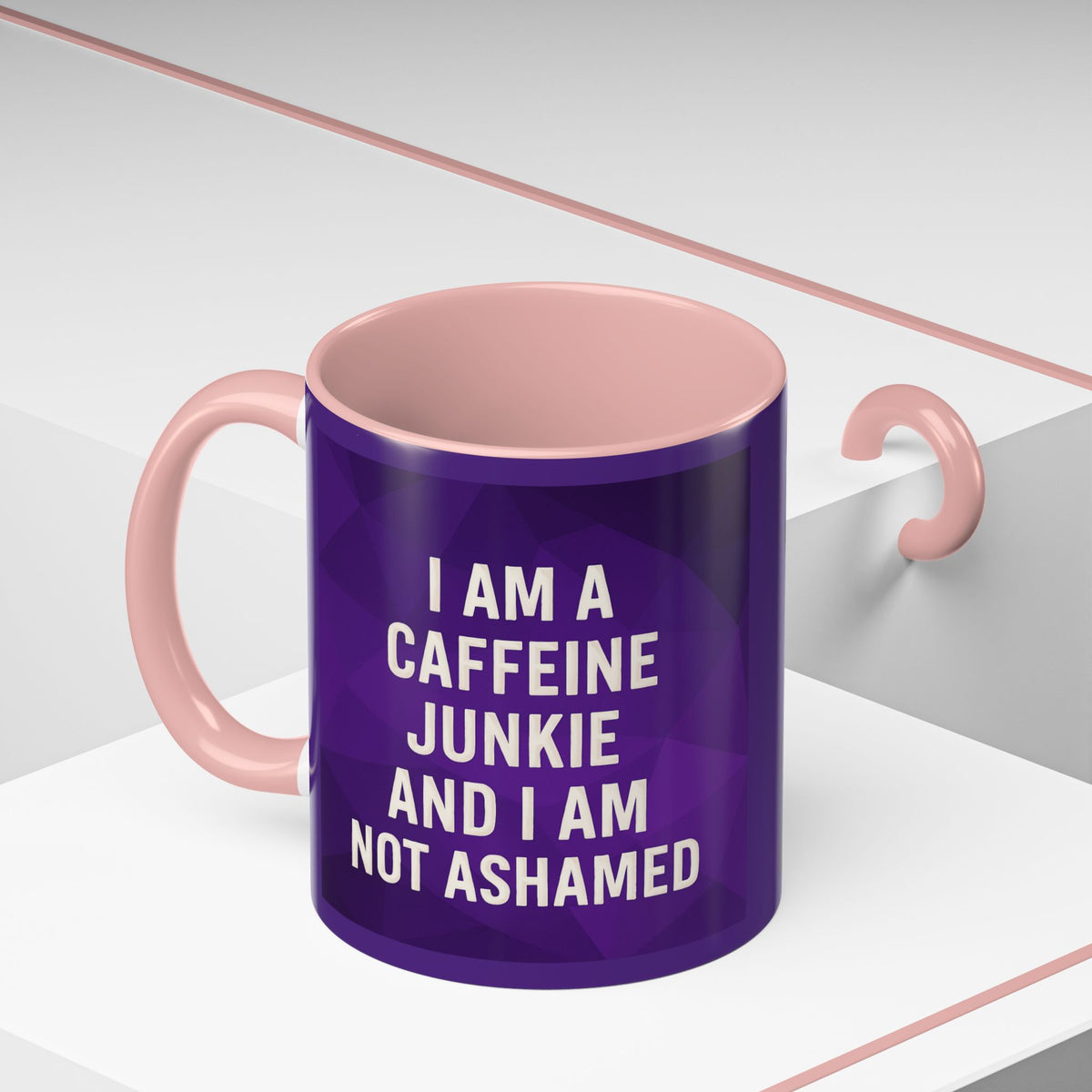 Caffeine Junkie 2-Tone Coffee Mug