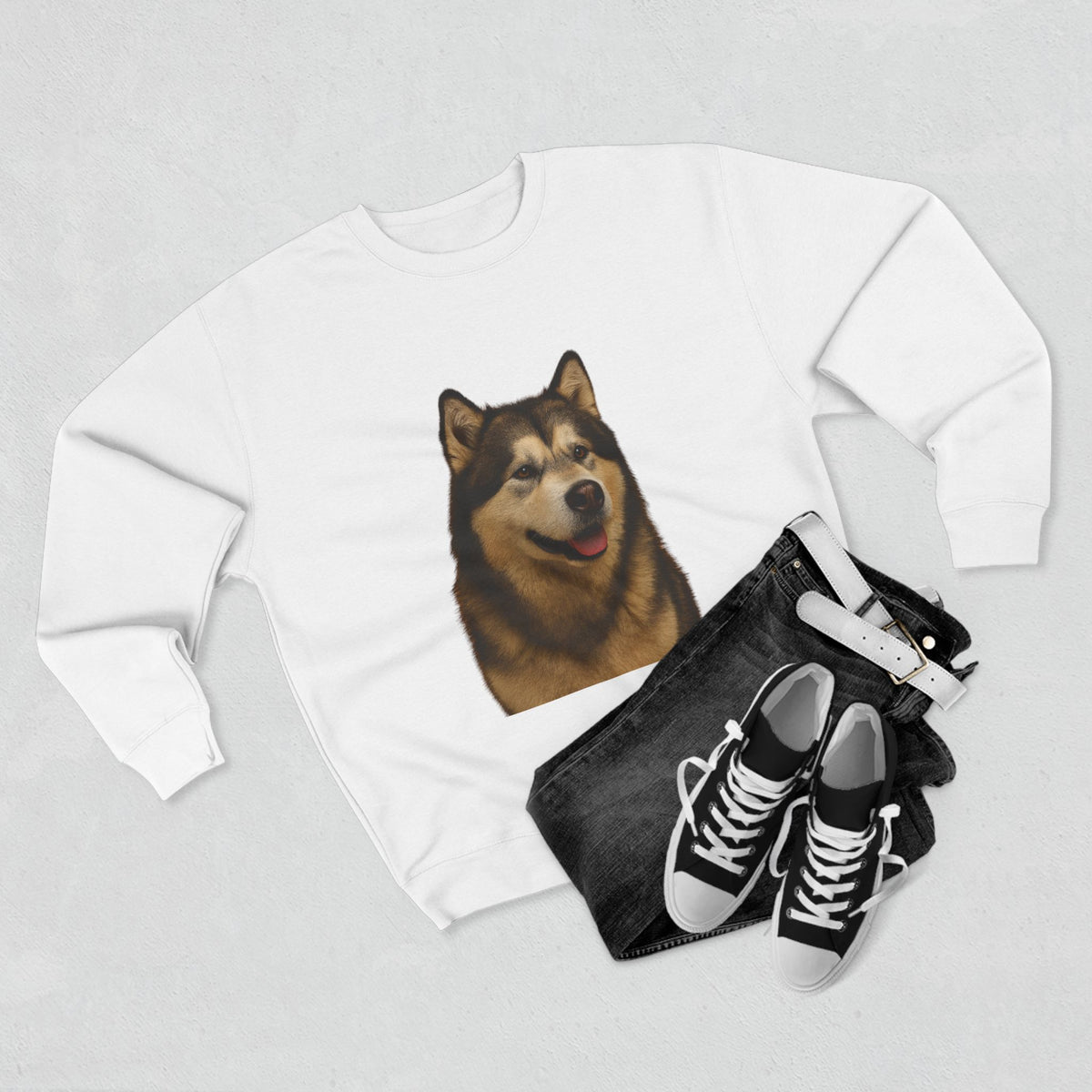 Malamute Head Unisex Crewneck Sweatshirt