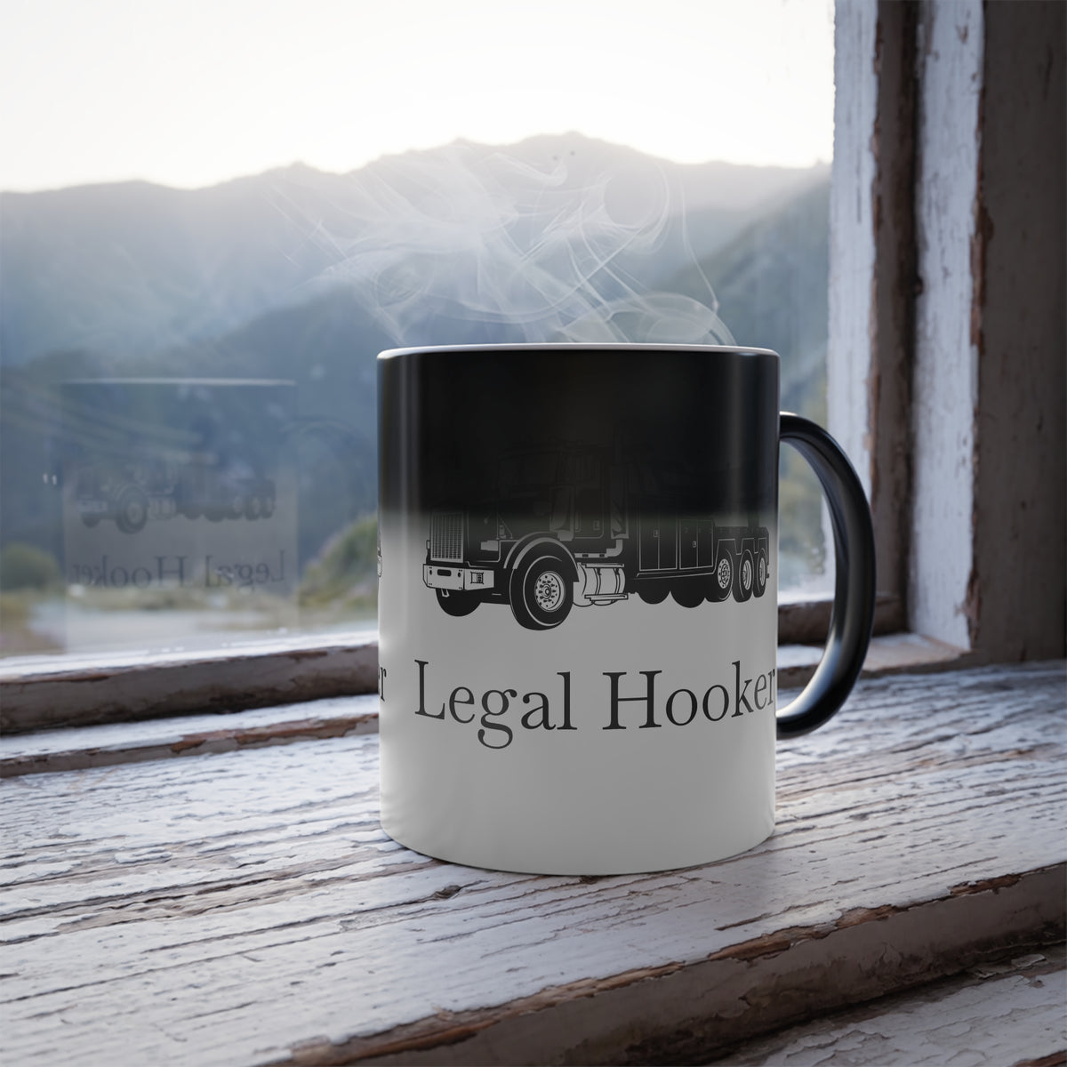 Legal H**ker Heavy Tow Truck Color Changing Mug