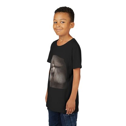 Poodle Head Youth Unisex Short Sleeve Crewneck Tee