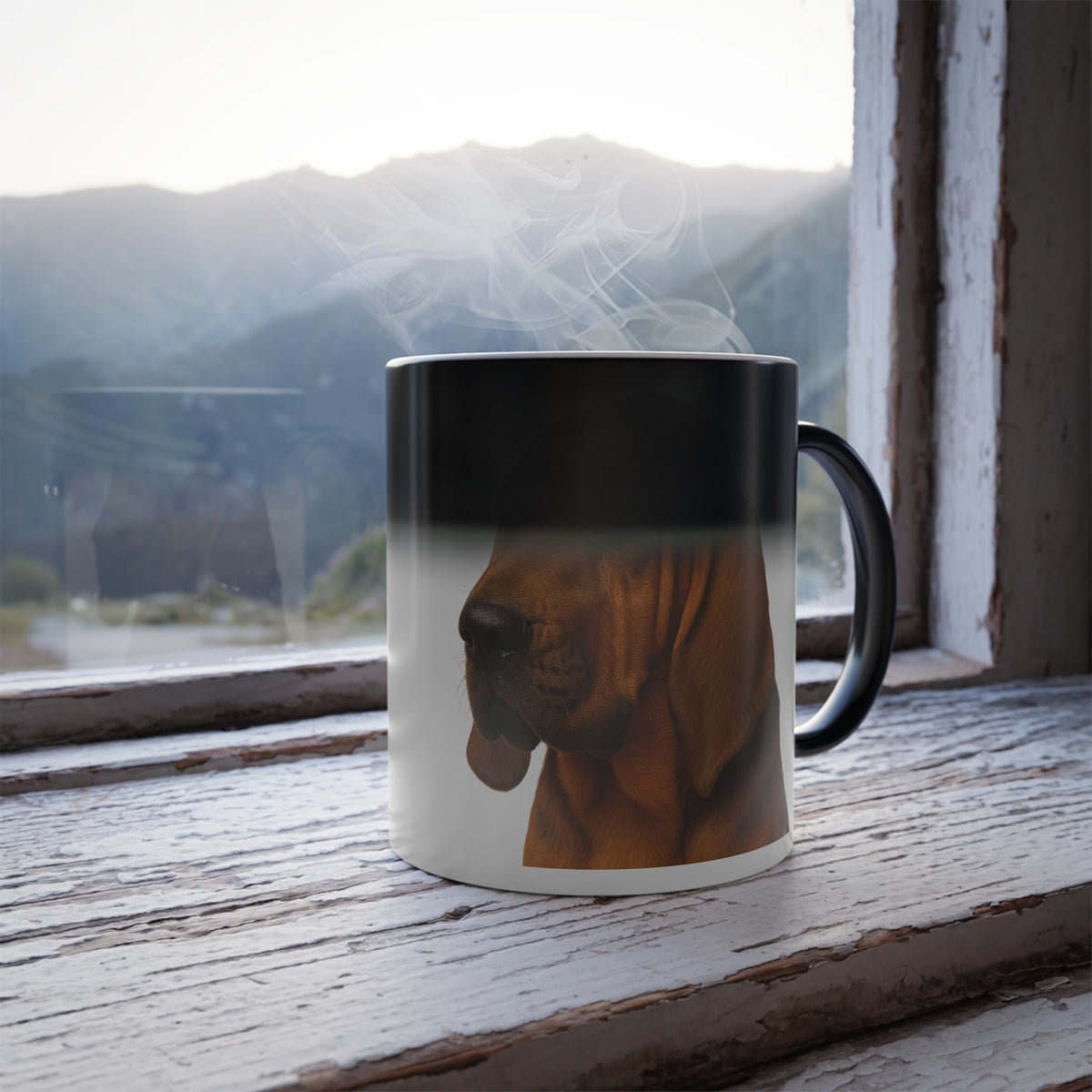 Bloodhound Head Color Changing Mug