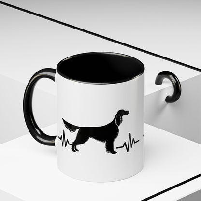 My Heart Beats For English Setters 2-Tone Coffee Mug
