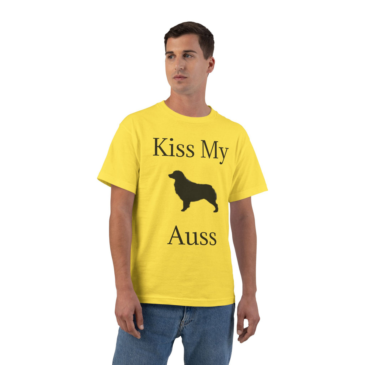 Kiss My Auss Men's Short-Sleeve Crewneck Tee