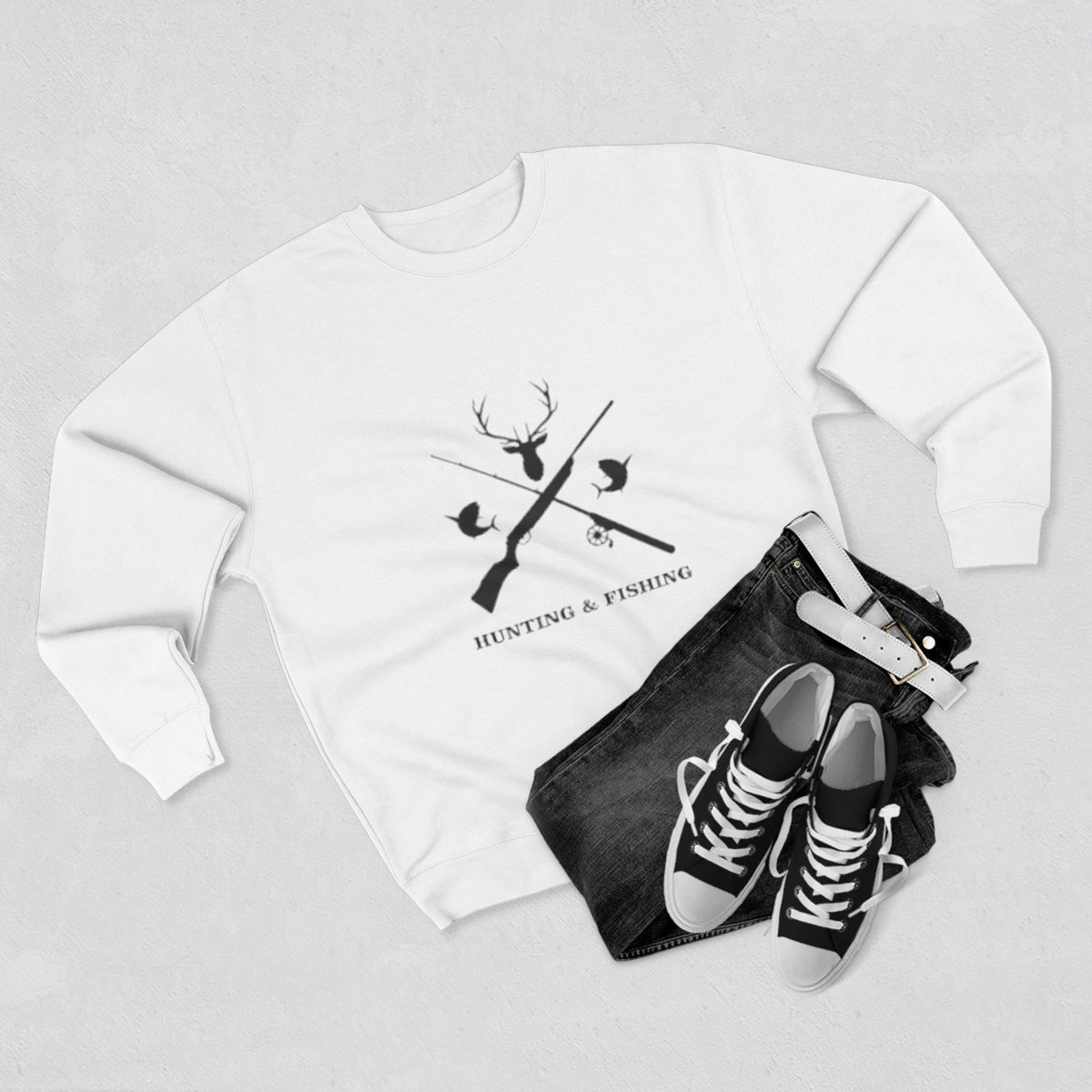 Hunting/Fishing Unisex Crewneck Sweatshirt