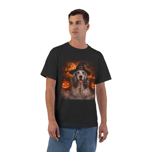Witch Hat Pack English Setter Men's Short-Sleeve Crewneck Tee