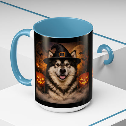 Witch Hat Pack Malamute 2-Tone Coffee Mug