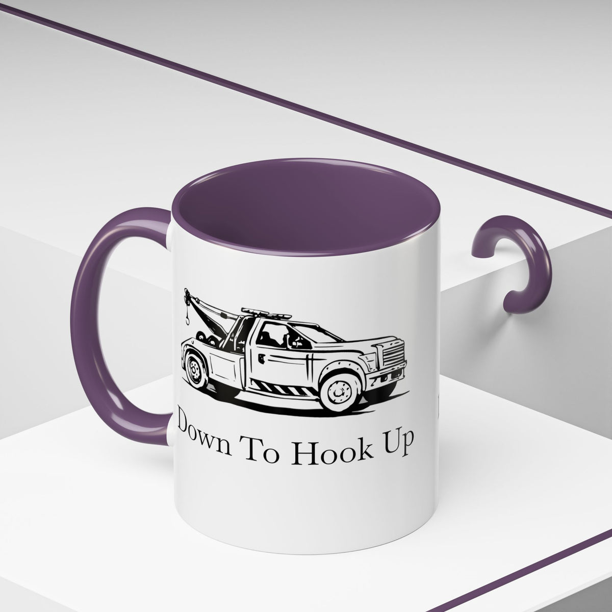 Down To Hook Up 2-Tone Coffee Mug