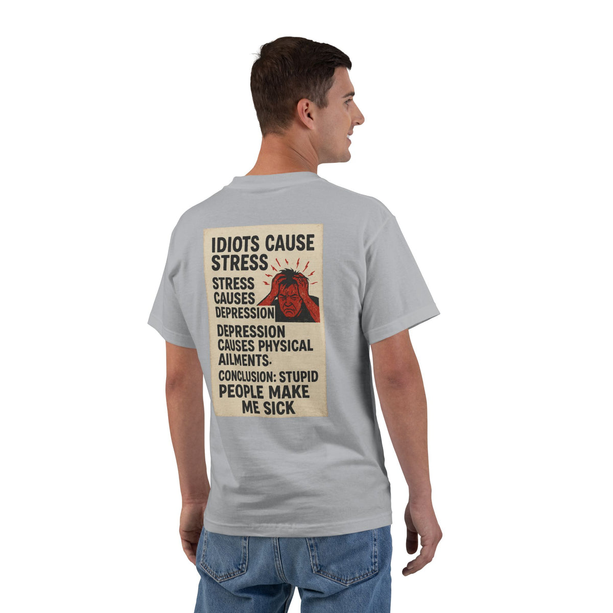 Stupid People Men's Short-Sleeve Crewneck Tee