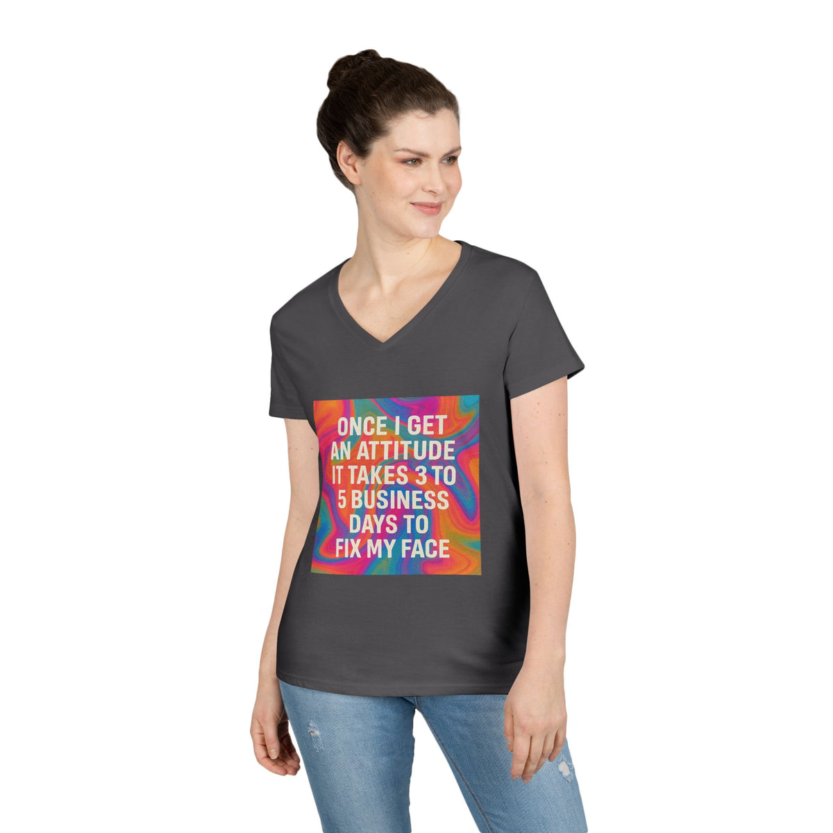 Fix My Face Women's V-Neck Tee