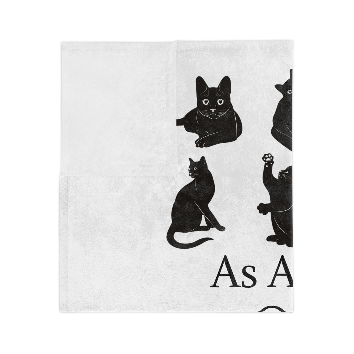 Matter Of Fact Cat Velveteen Microfiber Blanket