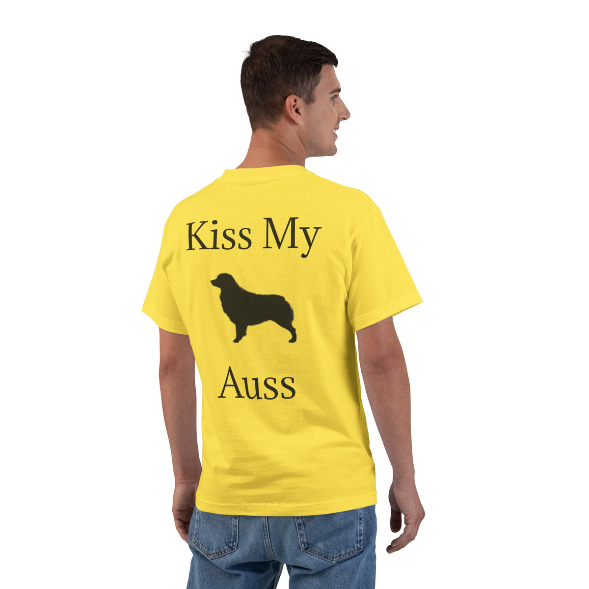 Kiss My Auss Men's Short-Sleeve Crewneck Tee