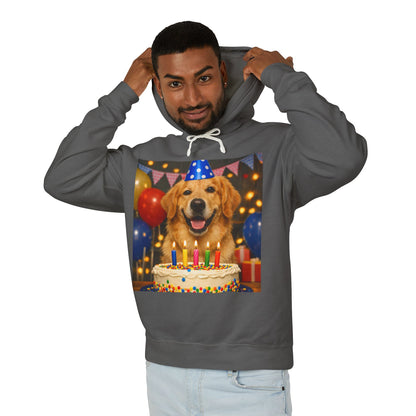 Birthday Buddy Golden Unisex Lightweight Hoodie