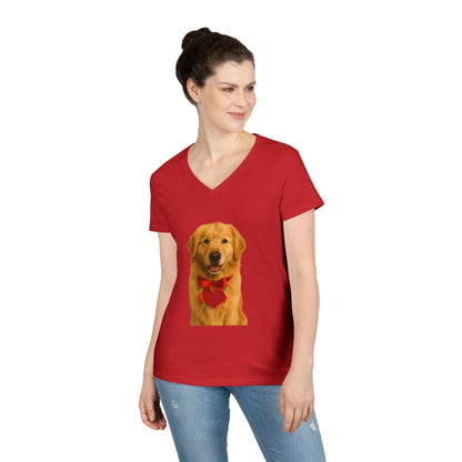 Cupid's Companion Golden Women's V-Neck Tee