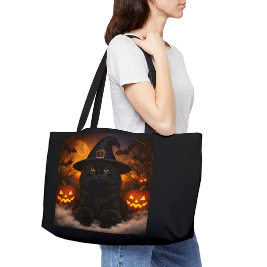 Witch Hat Pack Cat Weekender Tote Bag