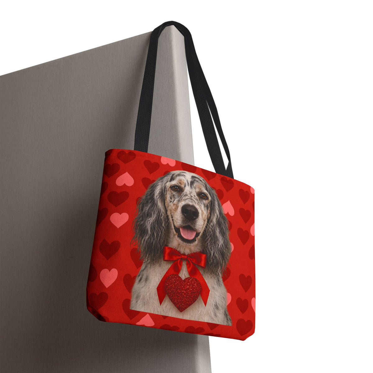Cupid's Companion English Setter Tote Bag