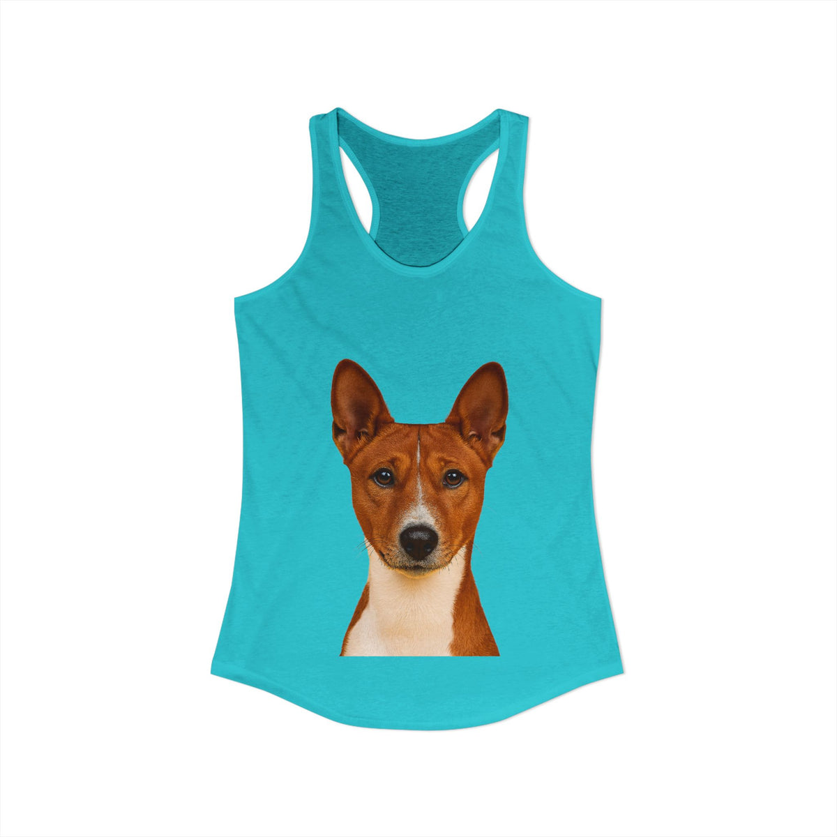 Basenji Head Women's Racerback Tank