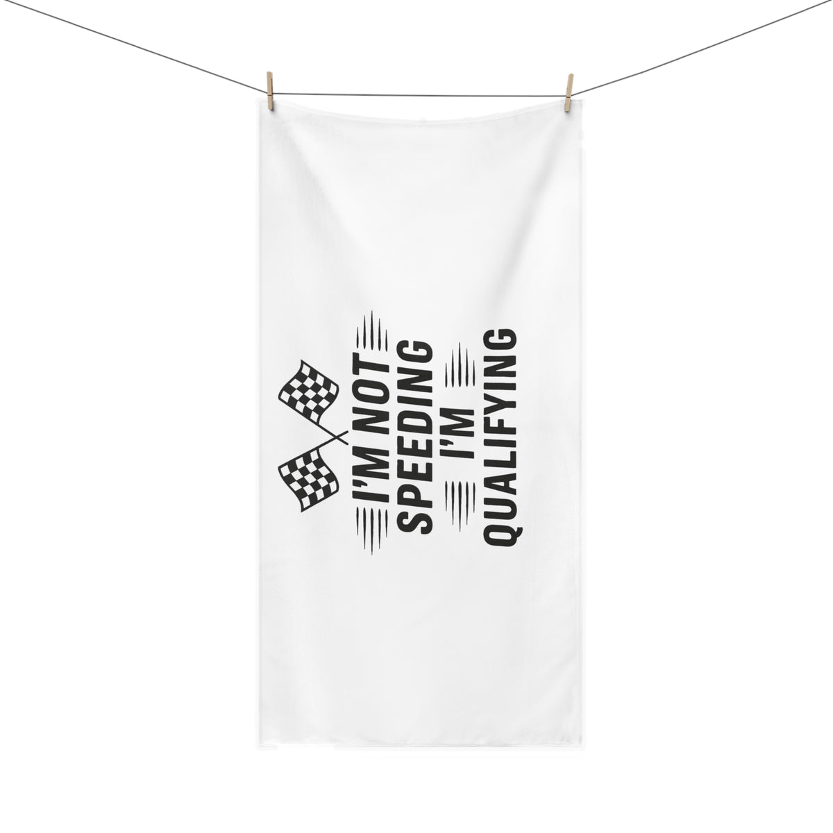 I'm Qualifying Mink-Cotton  Beach Towel