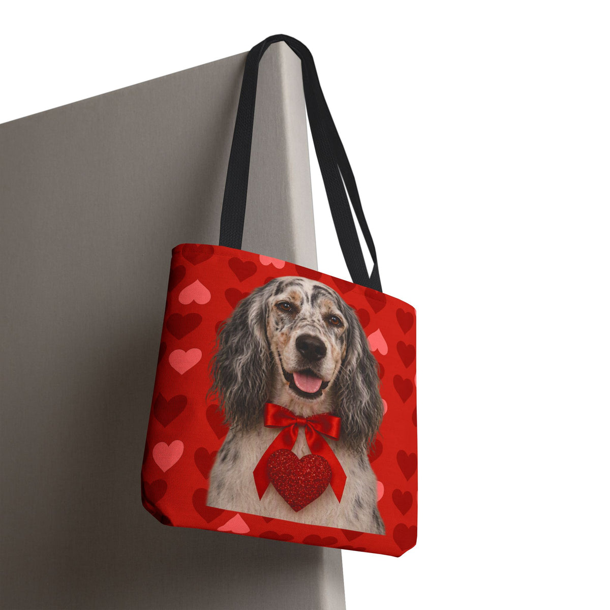Cupid's Companion English Setter Tote Bag