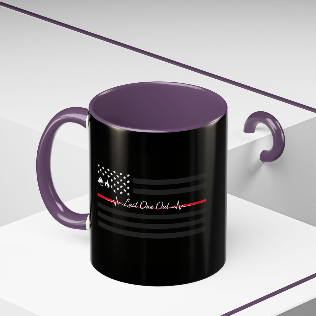Thin Red Line 2-Tone Coffee Mug
